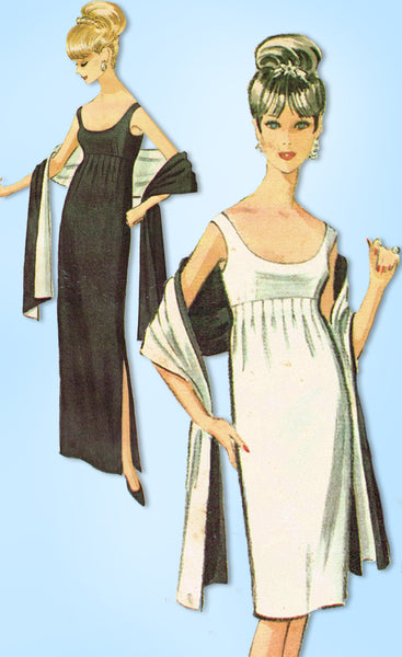 1960s McCalls Sewing Pattern 7521 Designer Pauline Trigere Cocktail Dress Sz 32B