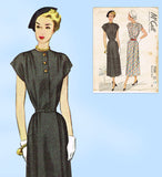 McCall 7535: 1940s Beautiful Misses Maternity Dress 32B Vintage Sewing Pattern