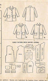 1940s Vintage McCall Sewing Pattern 7546 Toddler Boy or Girls Coat Size 6 24B