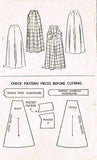 1940s Vintage McCalls Sewing Pattern 7711 Misses Bias Cut Day Skirt Sz 24 Waist