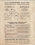 McCall's 7712: 1930s Misses Art Deco Blouse Size 34 Bust Vintage Sewing Pattern