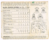 1940s Vintage McCall Sewing Pattern 7714 Cute Toddler Girls Party Dress Sz 6 - Vintage4me2