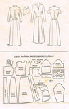 1940s Vintage Day Dress Pattern McCall Sewing Pattern 7758 Sz 32 B - Vintage4me2