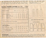 McCall's 7770: 1940s Uncut Misses Slender Skirt Sz 26 W Vintage Sewing Pattern