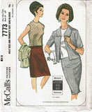 1960s Vintage McCalls Sewing Pattern 7773 Uncut Misses 3 Piece Suit Size 37 39 B