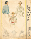 McCall 7785 Misses Blouse 38 Bust