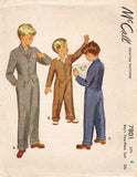1940s Vintage McCall Sewing Pattern 7801 Uncut Toddler Boys Dress Suit Size 4