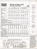 1960s Vintage McCalls Sewing Pattern 7839 Uncut Misses Shirtwaist Dress Size 35B