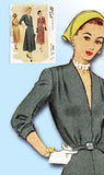 1940s Original Vintage McCall Sewing Pattern 7864 Misses Street Dress Size 30 B -Vintage4me2