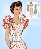  1940s Vintage McCall Sewing Pattern 7904 Stunning Misses Pinafore Dress Sz 34 B - Vintage4me2