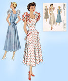  1940s Vintage McCall Sewing Pattern 7904 Stunning Misses Pinafore Dress Sz 34 B - Vintage4me2