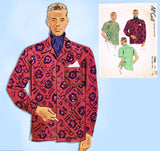 McCall's 7906: 1940s Classic Men's Sports Shirt Sz Small Vintage Sewing Pattern