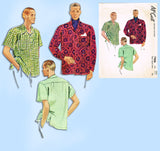 McCall's 7906: 1940s Classic Men's Sports Shirt Sz Small Vintage Sewing Pattern