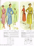 1940s Vintage McCall Sewing Pattern 7915 Charming Misses Street Dress Sz 38 Bust - Vintage4me2