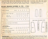1940s Vintage McCall Sewing Pattern 7930 Uncut Misses Slender Skirt Size 26 W
