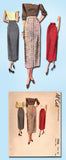 1940s Vintage McCall Sewing Pattern 7930 Uncut Misses Slender Skirt Size 26 W