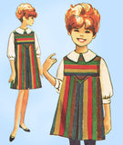 McCall 7937: 1960s Girls Helen Lee Jumper Dress Size 7 Vintage Sewing Pattern - Vintage4me2