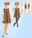 McCall 7937: 1960s Girls Helen Lee Jumper Dress Size 7 Vintage Sewing Pattern