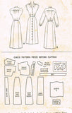 1950s Vintage McCall Sewing Pattern 7949 Misses Street Dress Size 16 34B