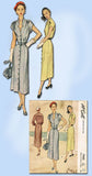 1950s Vintage McCall Sewing Pattern 7949 Misses Street Dress Size 16 34B