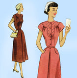 McCall 7952: 1950s Lovely Misses Street Dress Sz 31 B Vintage Sewing Pattern