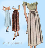 1950s Vintage McCall Sewing Pattern 7958 Misses Maternity Skirt Sz 26 Waist