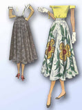 1950s Vintage Misses Day Skirt 1950 McCalls Sewing Pattern 7962 Size 24 Waist