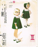 1960s Vintage McCall's Sewing Pattern 7992 Toddler Girls Helen Lee Dress Size 6x - Vintage4me2
