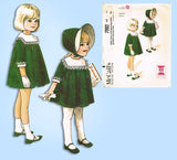 1960s Vintage McCall's Sewing Pattern 7992 Toddler Girls Helen Lee Dress Size 6x - Vintage4me2