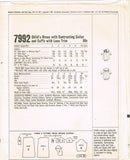 1960s Vintage McCall's Sewing Pattern 7992 Tot Girls Helen Lee Dress Size 5