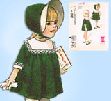 1960s Vintage McCall's Sewing Pattern 7992 Tot Girls Helen Lee Dress Size 5