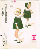 1960s Vintage McCall's Sewing Pattern 7992 Tot Girls Helen Lee Dress Size 5