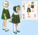 1960s Vintage McCall's Sewing Pattern 7992 Tot Girls Helen Lee Dress Size 5