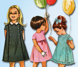 1960s Vintage McCall's Sewing Pattern 7994 Toddler Girls 6 Day A-Line Dress Sz 6 - Vintage4me2