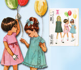 1960s Vintage McCall's Sewing Pattern 7994 Toddler Girls 6 Day A-Line Dress Sz 6 - Vintage4me2