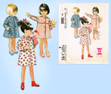 1960s Vintage McCall's Sewing Pattern 8005 Cute Toddler Girls Robe Size 3