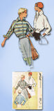 1950s Vintage 1950 McCall Sewing Pattern 8024 Misses Battle Jacket Size 14 32B
