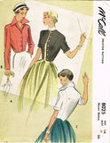 1950s Vintage McCall's Sewing Pattern 8025 Uncut Misses Bolero Jacket Sz 32 Bust