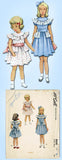 1950s Vintage McCall Sewing Pattern 8048 Toddler Girls Ruffled Dress Size 6 24B vintage4me2