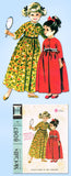1960s Vintage McCalls Sewing Pattern 8067 Cute Toddler Girls High Waist Robe Sz2 - Vintage4me2
