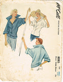 1950s Vintage McCall Sewing Pattern 8085 Uncut Misses Middy Blouse Size 28 30 B