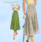 McCall's Pattern 8089: 1950s Easy Misses Skirt 28 W Vintage Sewing Pattern