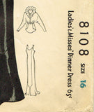McCall 8108: 1930s Rare Original Dinner Dress Sz 34 Bust Vintage Sewing Pattern