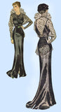McCall 8108: 1930s Rare Original Dinner Dress Sz 34 Bust Vintage Sewing Pattern - Vintage4me2