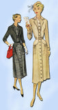 1950s Vintage Misses Dress 1950 McCall VTG Sewing Pattern 8237 Size 16