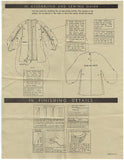 McCall 8237: 1930s Rare Misses Evening Wrap Sz 32 34 Bust Vintage Sewing Pattern