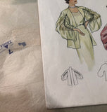 McCall 8237: 1930s Rare Misses Evening Wrap Sz 32 34 Bust Vintage Sewing Pattern