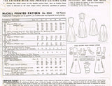 1950s Vintage McCall Sewing Pattern 8262 Uncut Misses Skirt or Jumper Sz 10 28B