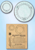 1920s Vintage McCall Kauamagraph Embroidery Transfer 827 Uncut 6 & 10" Doilies - Vintage4me2