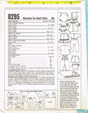1960s Original Vintage McCalls Pattern 8295 7-8in Ginny Baby Doll Clothes Sz SM